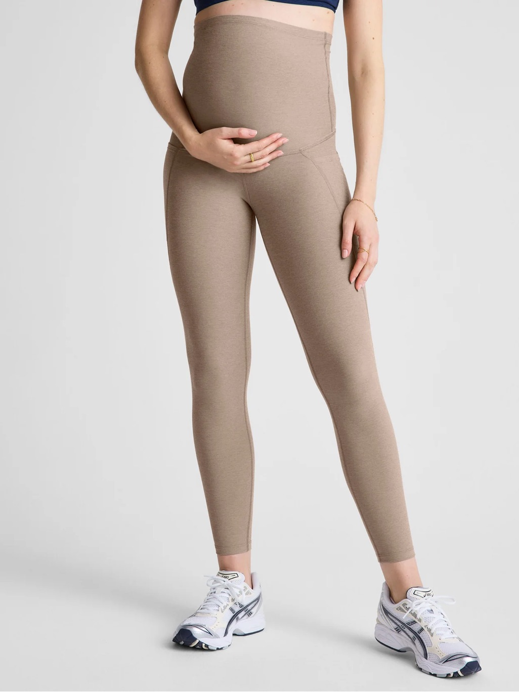 Spacedye Beyond The Bump, Beyond Yoga Pocket Leggings Small Birch Heather
